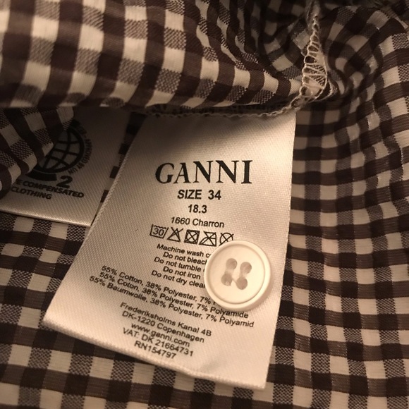 Ganni Charon Dress Sz 34 - Picture 7 of 8